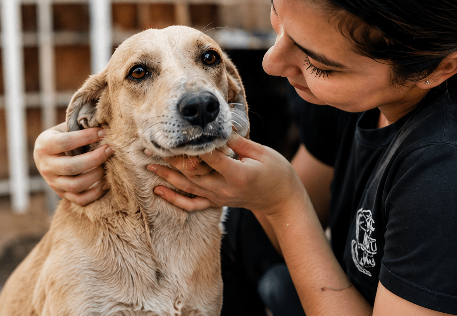 Perrito rescatado de Fundación Vako